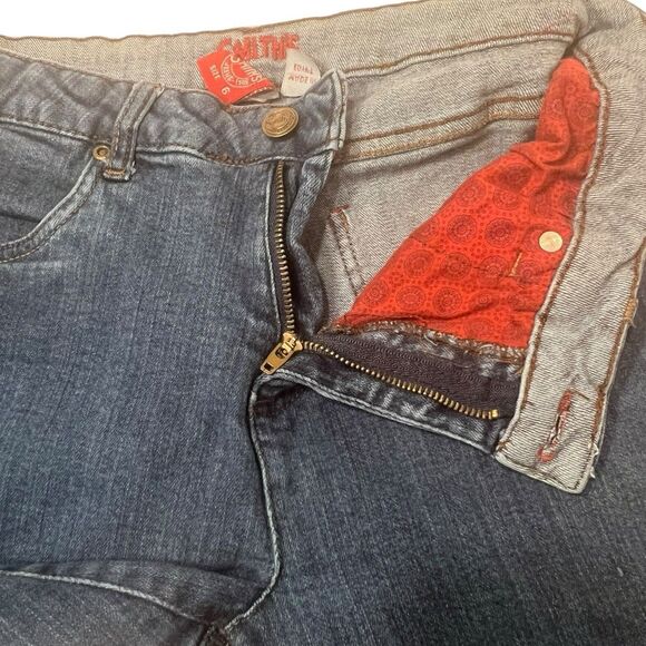 Smith’s Y2K Bootcut Jeans Size 6 Mid Rise Straight Leg Vintage Dark Wash Denim - Picture 7 of 10